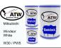 Preview: Mitsubishi, Windsor White, W30 / PW5: 500ml Lackdose + 500ml Klarlack + 250ml Härter - Set, von ATW Autoteile West.